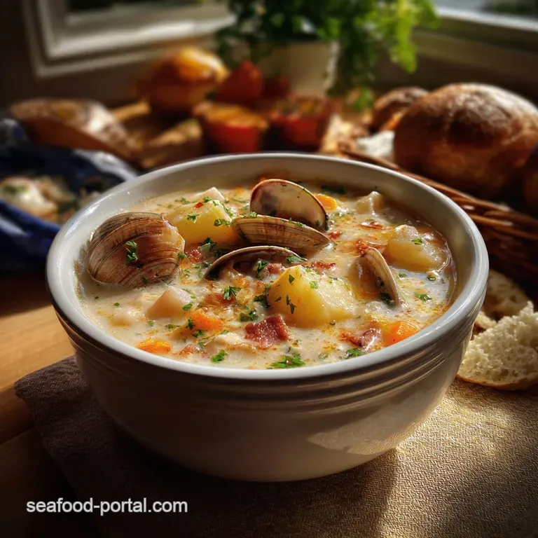 Cozy Clam Chowder Soup Recipe Classic: a Thick Favorite presentation