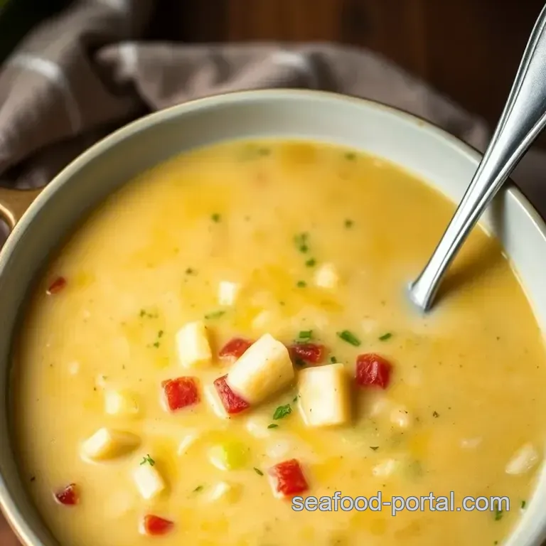 Cozy Classic Fish Chowder: A Hug in a Bowl presentation