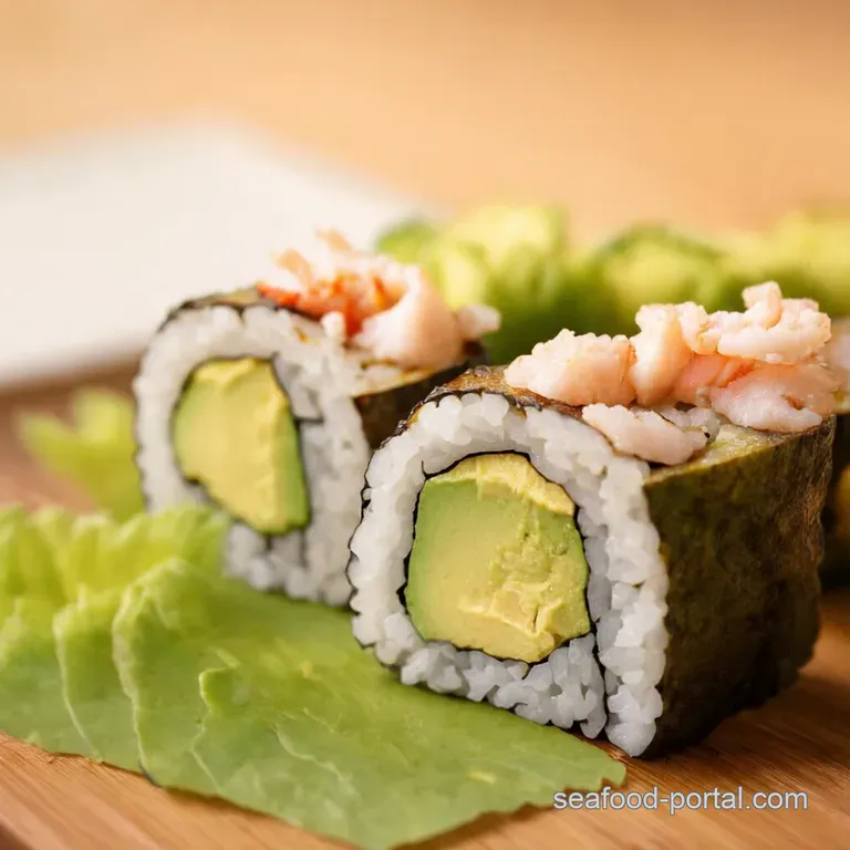 Crab Avocado California Roll Sushi Night Sorted presentation