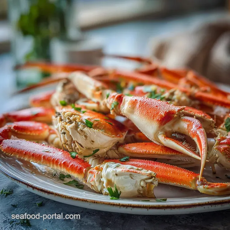 Crab Legs: Steamed and Tender