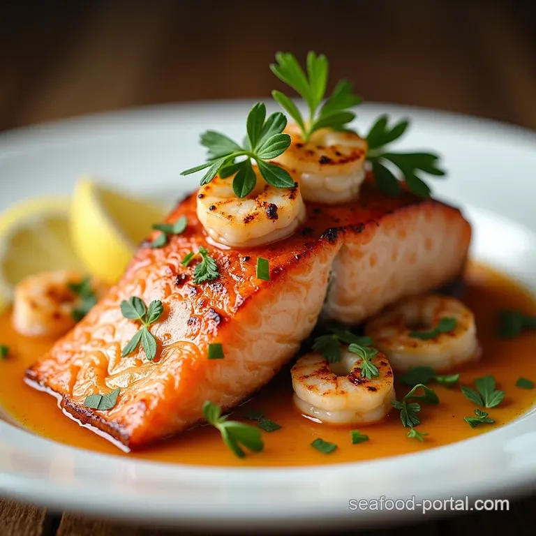 Crab Shrimp Stuffed Salmon