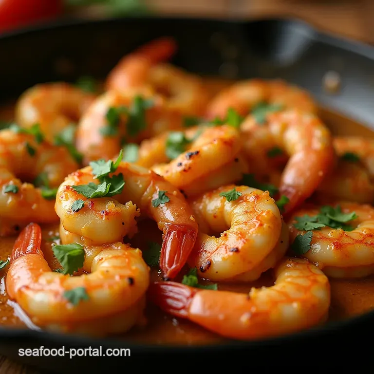 The Bayou Belle Decadent Creamy Cajun Garlic Shrimp OnePan Wonder presentation