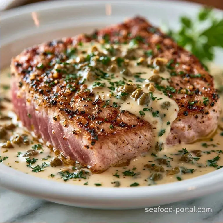 Creamy Caper Sauce for Tuna