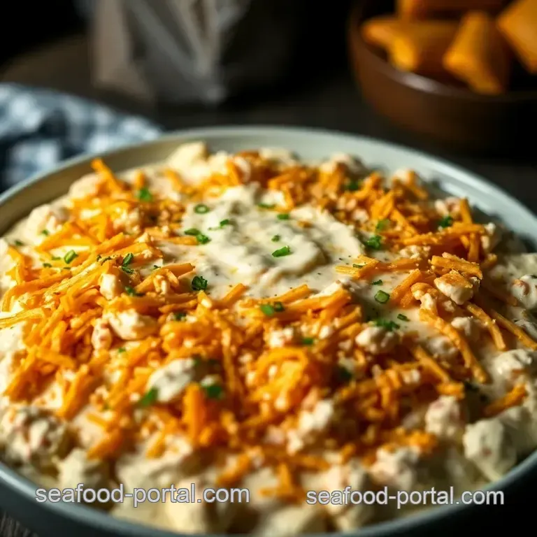 Creamy Crab Dip Delight presentation