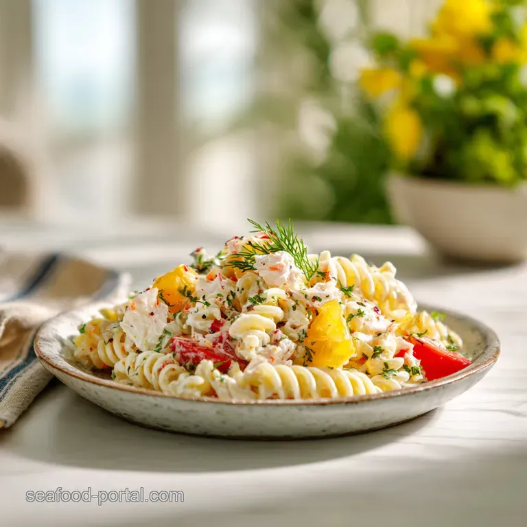 Creamy Crab Pasta Salad: Zesty and Velvety