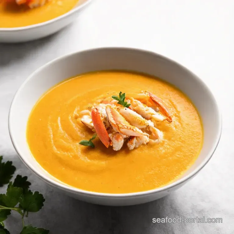 Creamy Crab Shrimp Bisque A Taste of the Sea in Every Spoonful