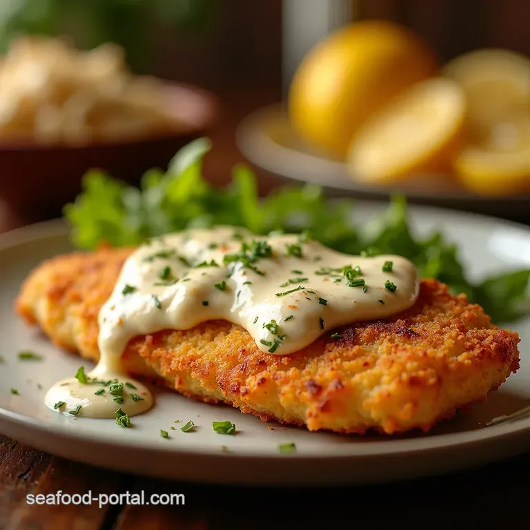 Creamy Crunchy Basa Bake Fish and Chips Elevated presentation