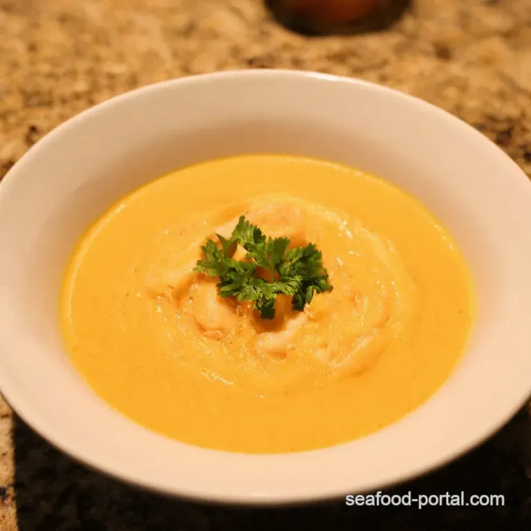 Creamy Dreamy Seafood Bisque a Taste of the Coast presentation