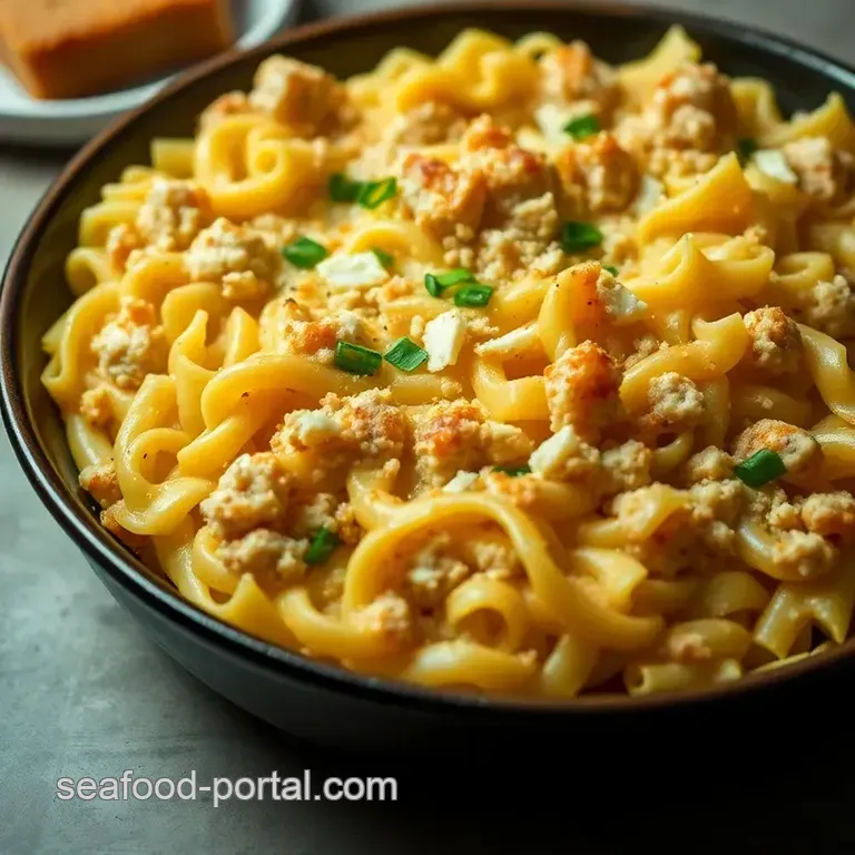 Creamy Dreamy Tuna Noodle Casserole presentation