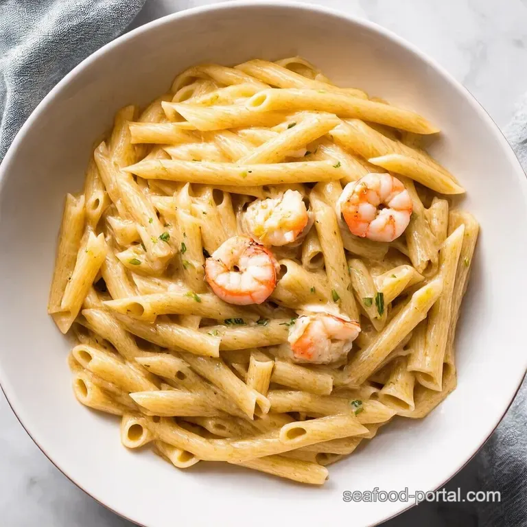 Creamy Garlic Seafood Pasta