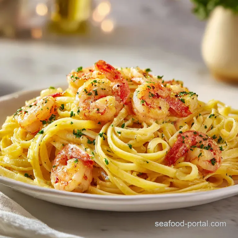 Shrimp and Pasta: Creamy Garlic Butter