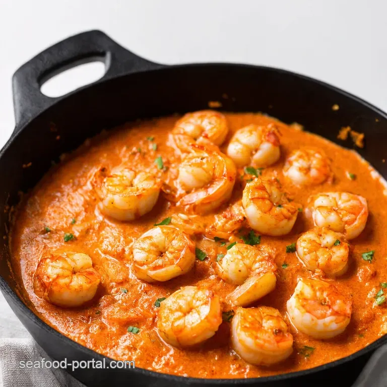 Creamy GarlicPaprika Shrimp Skillet