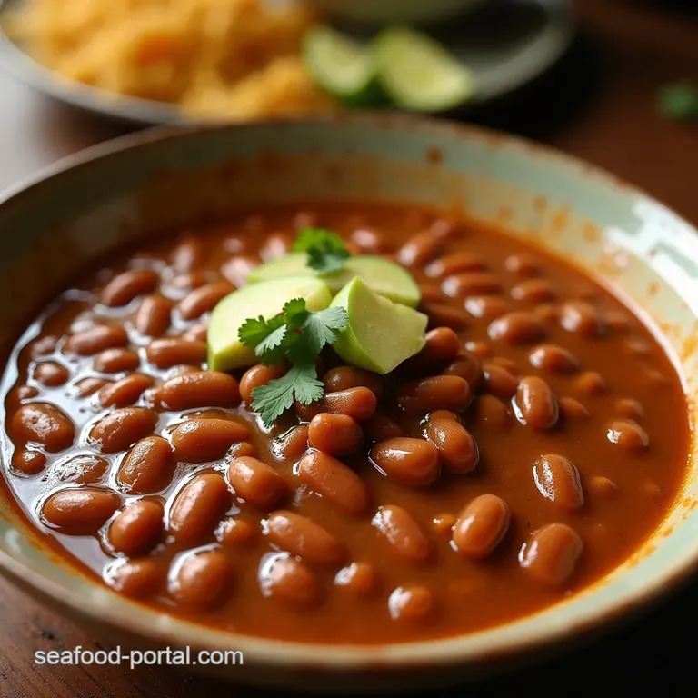 The Ultimate Creamy Homemade Refried Beans Frijoles Refritos presentation
