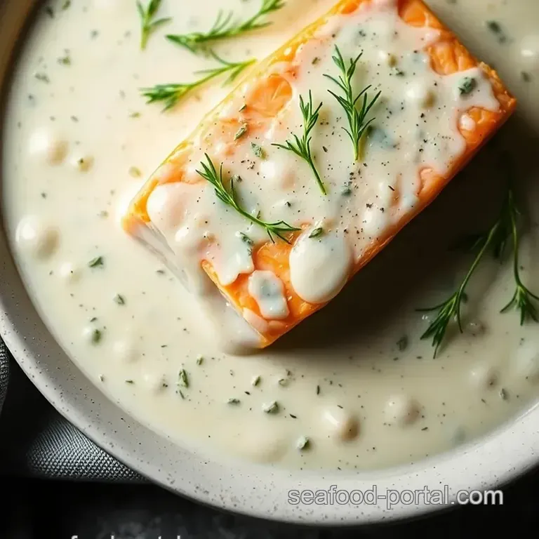 Creamy Lemon-Dill Sauce for Salmon: Elevate Your Fish! presentation