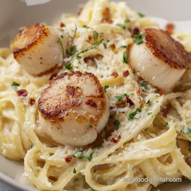 Creamy Lemon Scallop Pasta