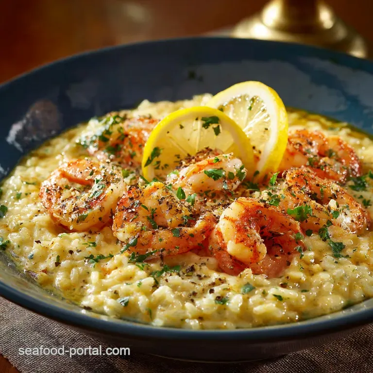 Shrimp Risotto: Chefs Creamy Lemon Garlic Prawn Indulgence