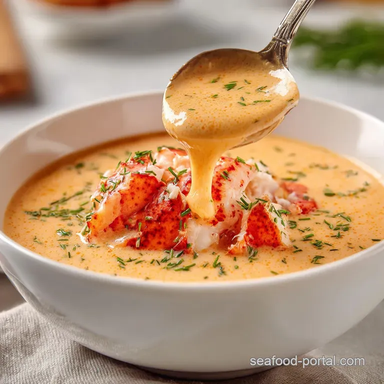 Creamy Lobster Sauce: Ultimate Decadent Bisque presentation