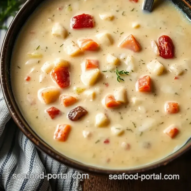 Creamy New England Clam Chowder: A Taste of Tradition presentation