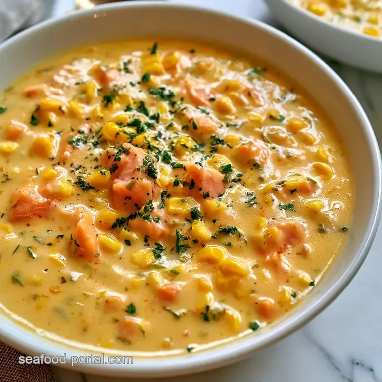 Salmon Corn Chowder with Cream-Style Corn