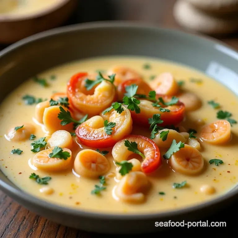The Comfort King Rich Creamy Seafood Chowder Loaded with the Catch of the Day