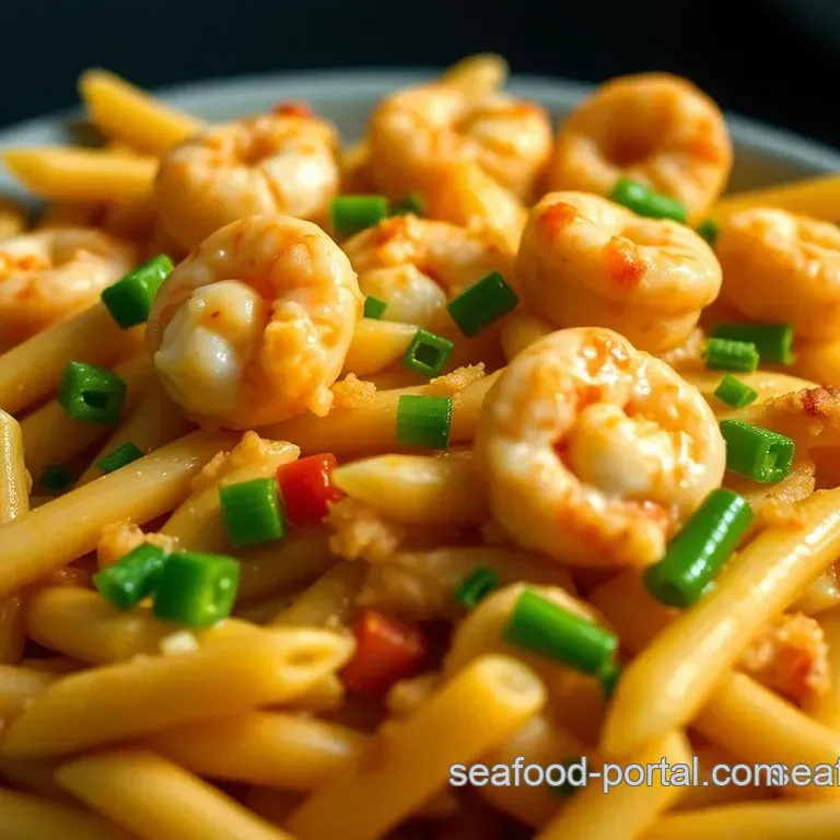 Creamy Shrimp and Peppers Penne