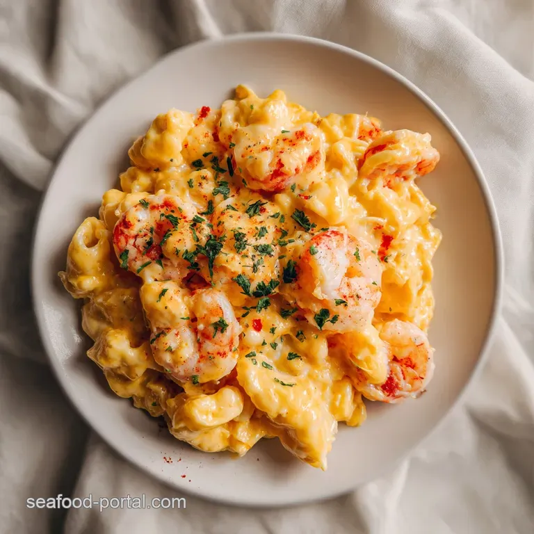 Shrimp Lobster Mac Cheese: Creamy and Baked
