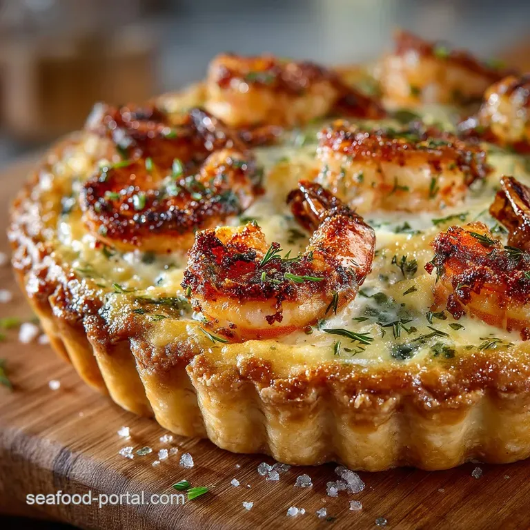 Chefs GoldenCrusted Creamy Shrimp Pie with Tarragon