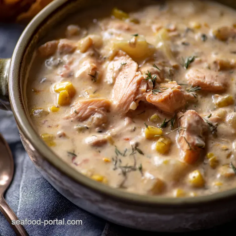 Creamy Slow Cooker Salmon Chowder