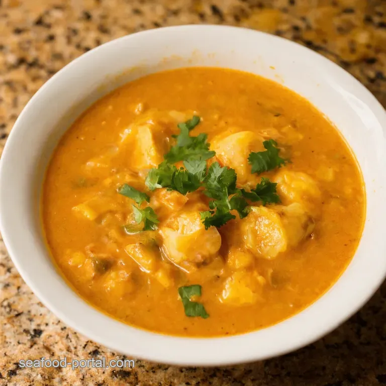 Creole Oyster Chowder presentation