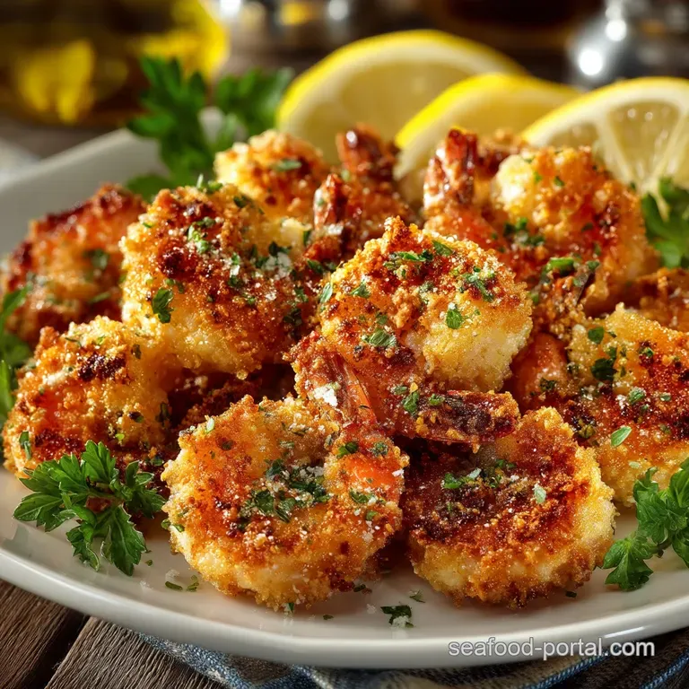 The Crispiest Panko Shrimp Golden Bites of Seafood Perfection presentation