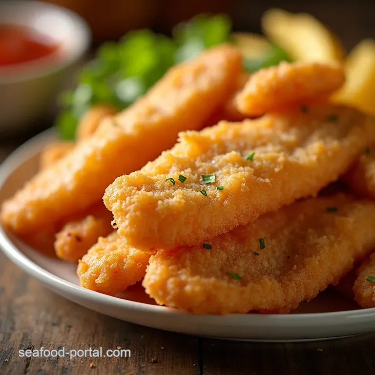 Crispy Air Fryer Fish Fillets presentation