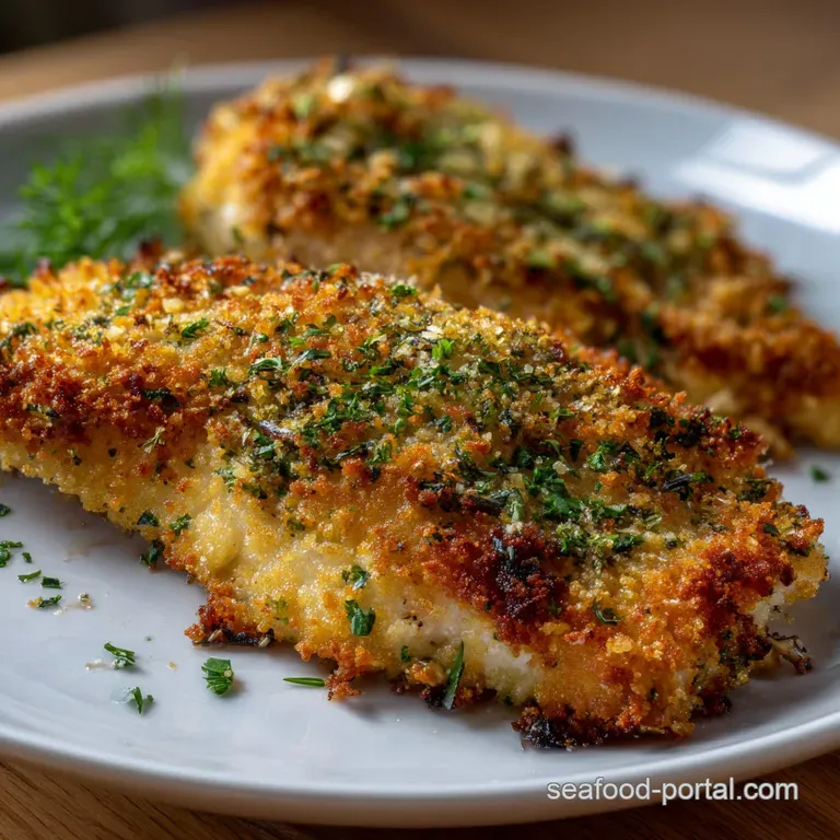 Air Fryer Flounder: Light Crispy Panko Fillets presentation