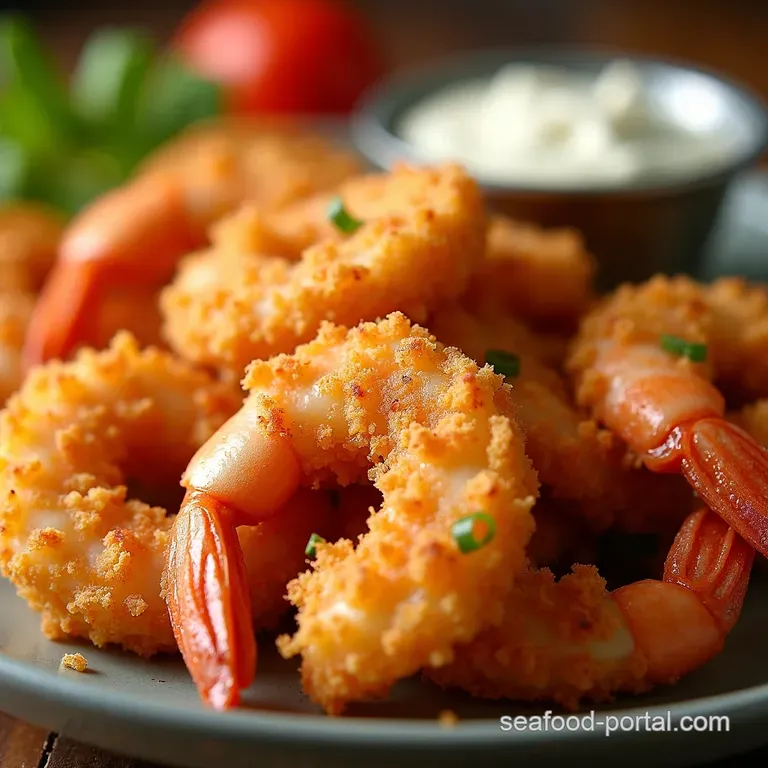 Crispy Air Fryer Panko Shrimp The GuiltFree Crunch presentation