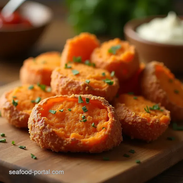 The 30Minute Fluff Perfectly Crispy Air Fryer Baked Sweet Potatoes presentation
