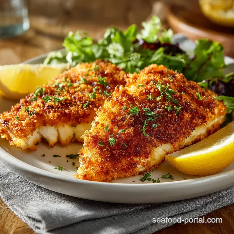 Crispy Air Fryer Walleye: Lakeside Classic with a Panko Crunch presentation