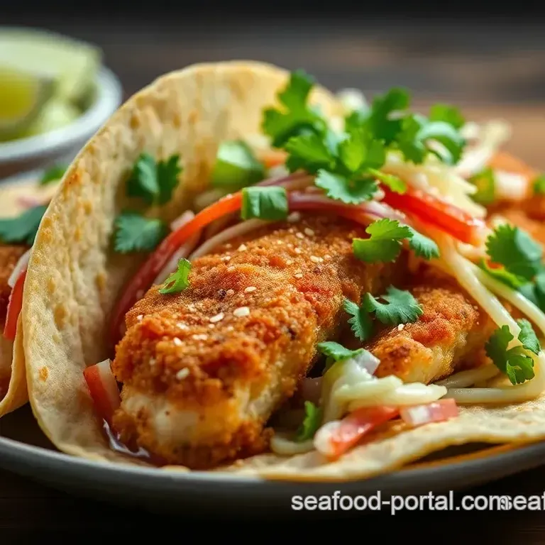 Crispy Baja-Style Fish Tacos with Tangy Lime Slaw