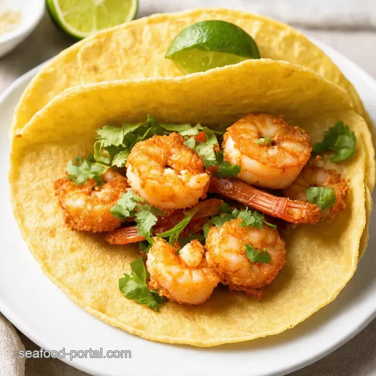 Crispy BajaStyle Shrimp Tacos with Zesty CilantroLime Sauce