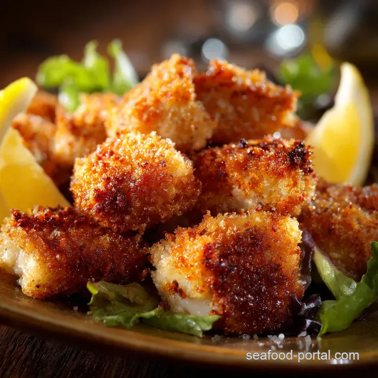 Baked Catfish Nuggets Crispy Southernstyle Fish Baked in the Oven presentation
