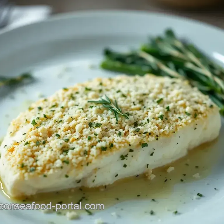 Crispy Baked Crusted Cod with a Zesty Herb Topping