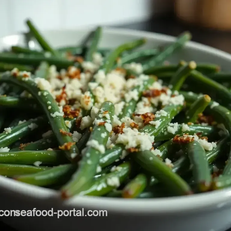 Crispy Baked Green Beans with Parmesan and Garlic