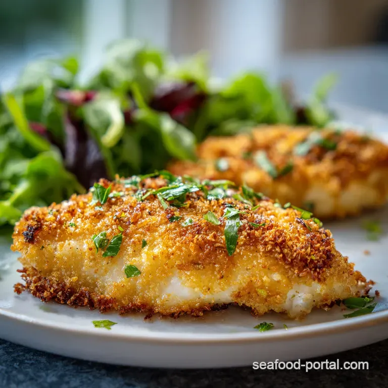 Flaky baked haddock with a crunchy panko topping served over vibrant green asparagus spears with lemon wedges.