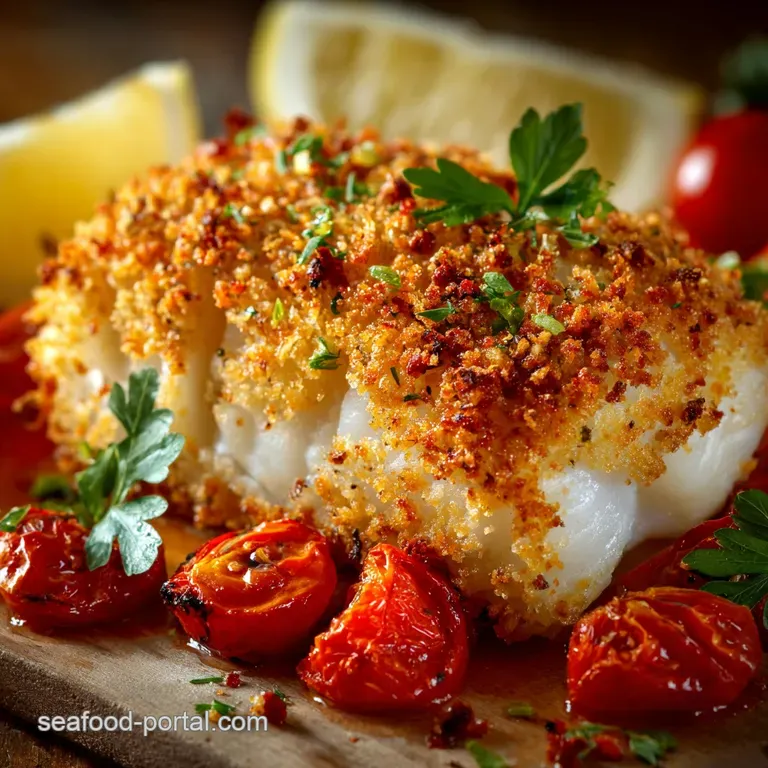 Baked Crispy Cod Zesty Lemon Panko Fillets the Healthy Takeaway presentation