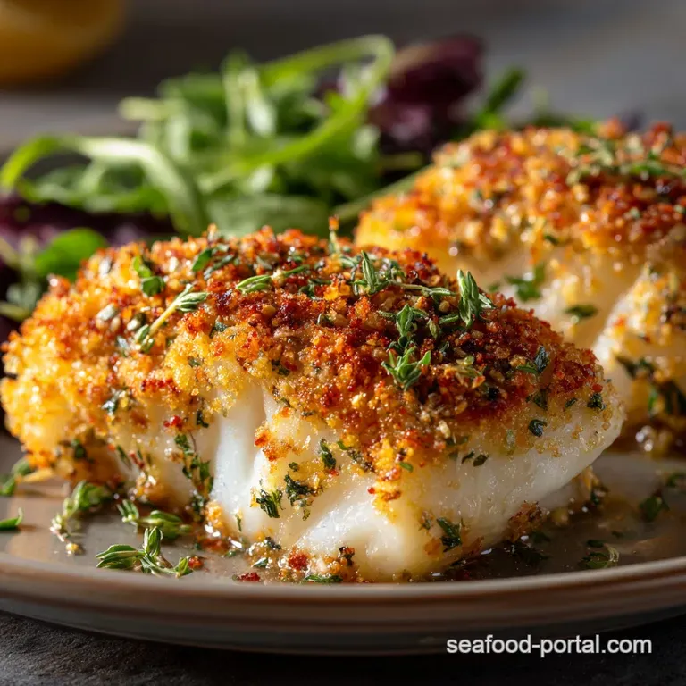 Baked Parmesan Crusted Cod: Ultra-Crisp Healthy and Ready in 25 Minutes presentation