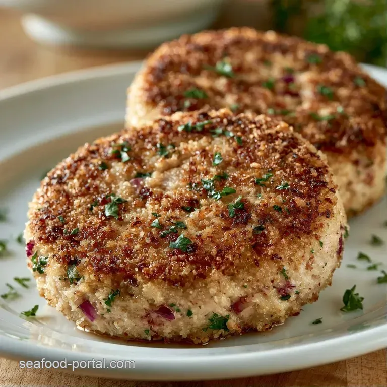 Three seared patties arranged neatly on a slate platter, topped with microgreens and a swirl of zesty lemon aioli.
