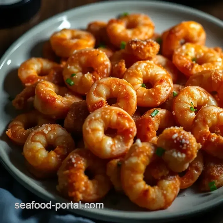 Crispy Bang Bang Shrimp with a Spicy Mayo Drizzle presentation