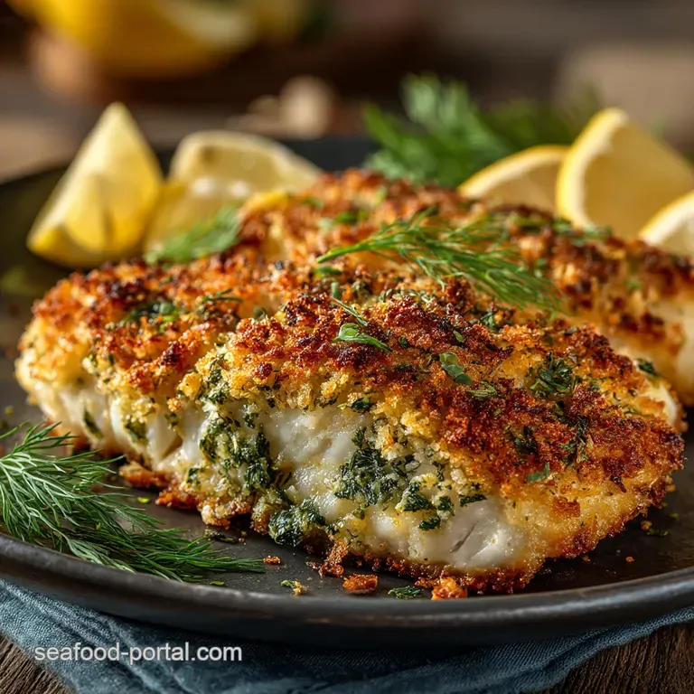 PankoCrusted Lemon Dill Baked Cod or Haddock Crispy Breaded Fish