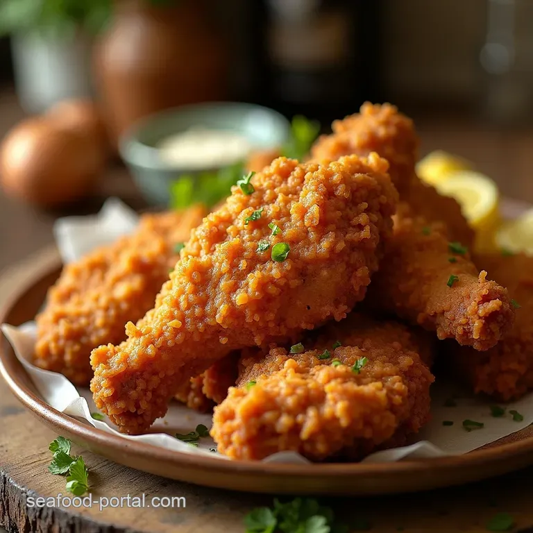 The Ultimate Crispy Buttermilk Southern Fried Chicken presentation