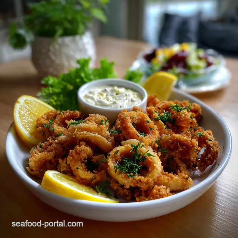 Crispy Calamari with Zesty Lemon Garlic: Tender Inside