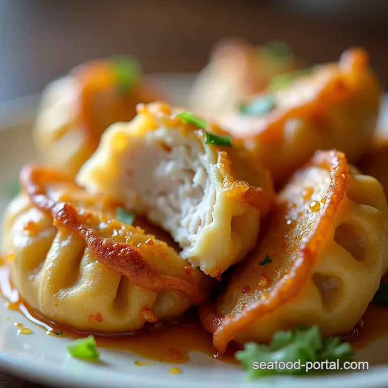 GoldenBottomed Pan Fried Chicken Dumplings Recipe Juicy Crisp