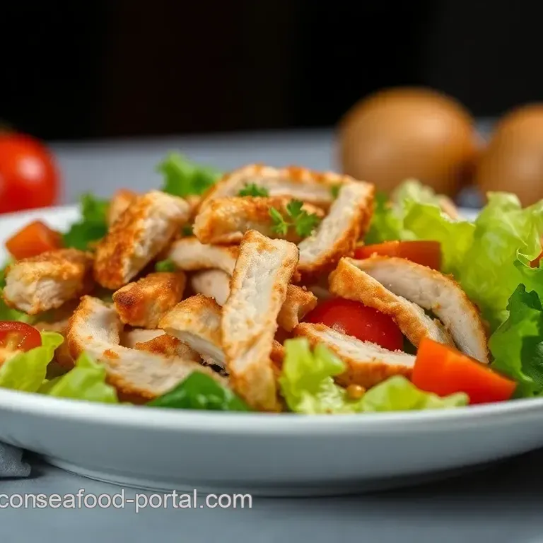 Crispy Chicken Salad with Tangy Dressing